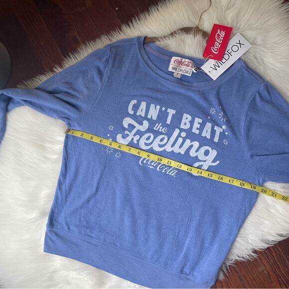 WILDFOX X Coca-Cola Can’t beat the feeling Sweatshirt NWT - Picture 5 of 6